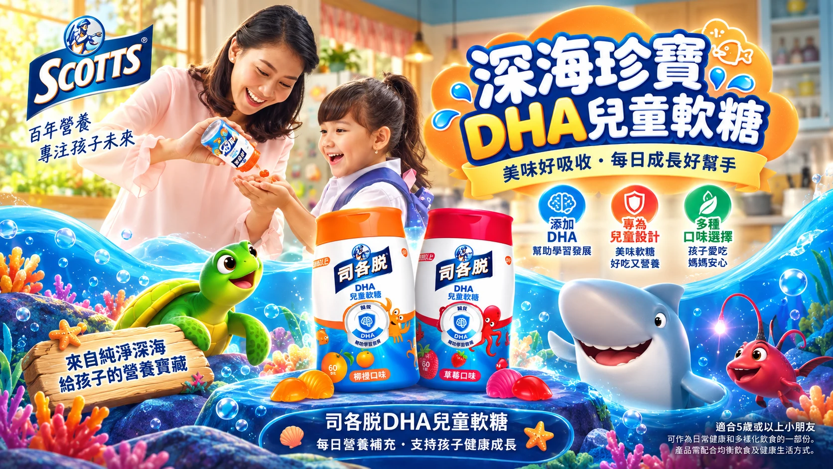 09 / DHA Gummies / Print & Animation Promo